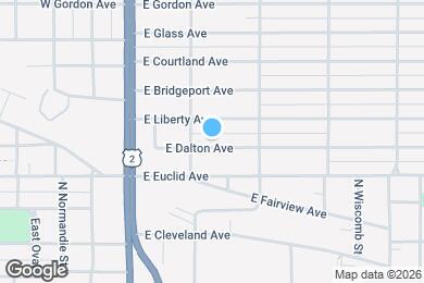 Map image of the property - 117 E Dalton Ave
