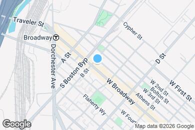 Map image of the property - 150 W Broadway