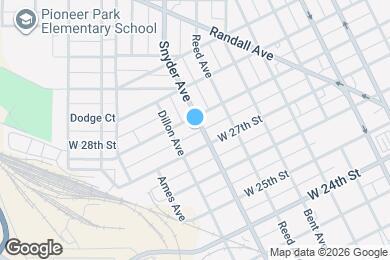 Map image of the property - 2714 Snyder Ave