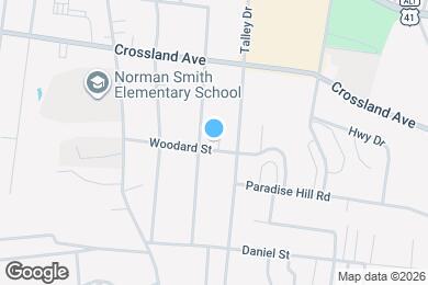 Map image of the property - 1115 Woodard St