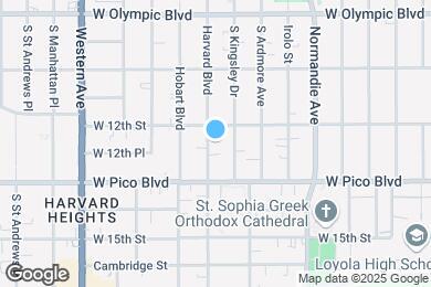 Map image of the property - 1212 - 1218 S Harvard Blvd