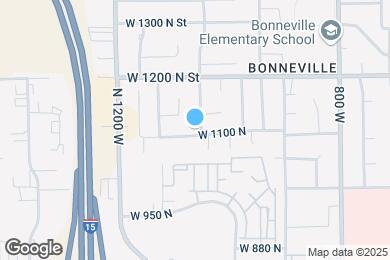 Map image of the property - 1058 W 1100 N