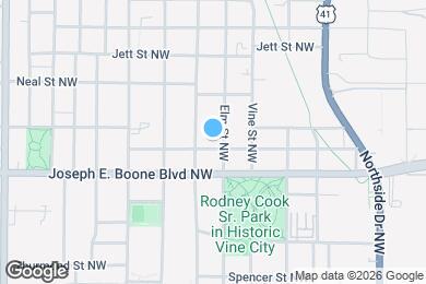 Map image of the property - 665 Jones Ave NW