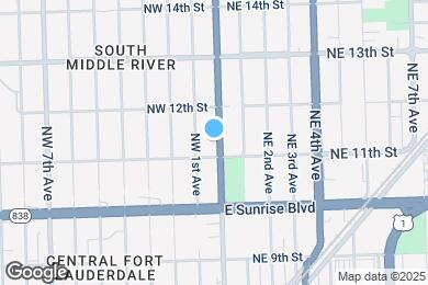 Map image of the property - 1115 N Andrews Ave