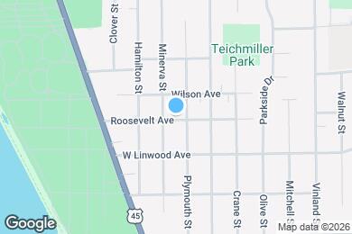 Map image of the property - 1810 Roosevelt Ave