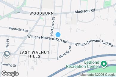 Map image of the property - 1722 William Howard Taft Rd