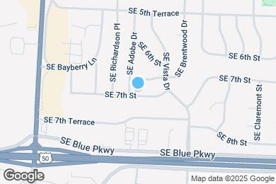Map image of the property - 1010 SE 7th Ter