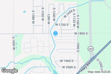 Map image of the property - 1246 W 1820 S