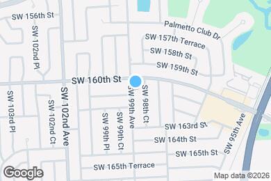 Map image of the property - 16025 SW 99th Ave
