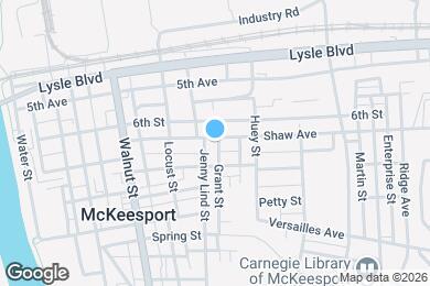 Map image of the property - 700 Grant St