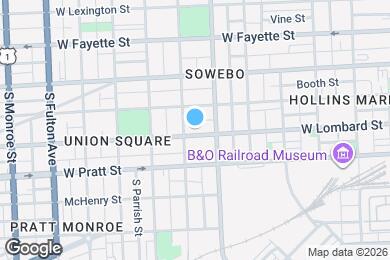 Map image of the property - 1328 W Lombard St