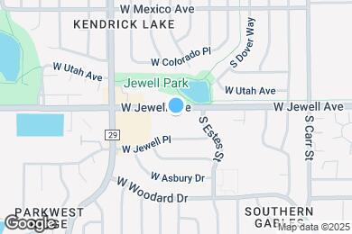 Map image of the property - 8870 W Jewell Ave