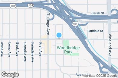 Map image of the property - 11315 Moorpark St