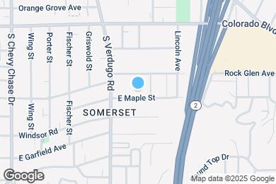 Map image of the property - 1437 E Maple St