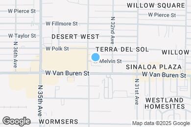 Map image of the property - 3221 W Melvin St