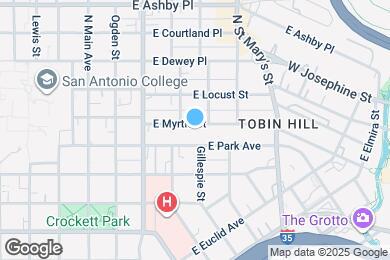 Map image of the property - 418 E Myrtle St
