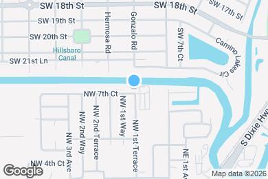Map image of the property - 105 NW 7th Ct