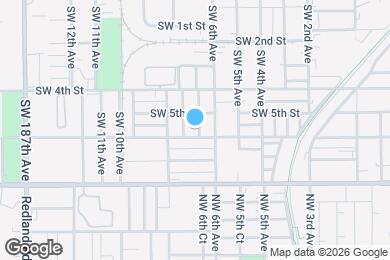 Map image of the property - 536 SW 6th Terrace