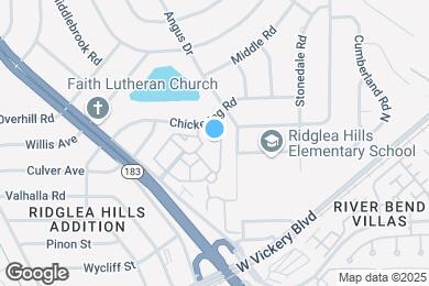 Map image of the property - The Estates at Ridglea Hills