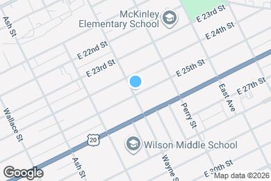 Map image of the property - 2419 Wayne St