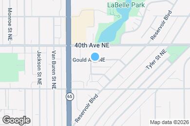 Map image of the property - 1006 Gould Ave NE