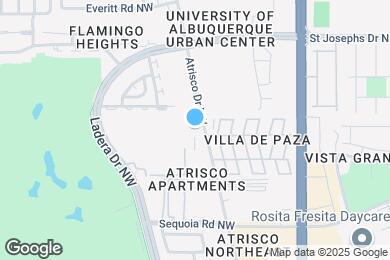 Map image of the property - Mesa Ridge Apartments