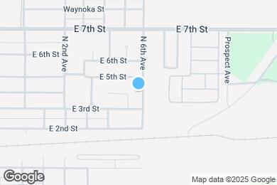 Map image of the property - 309 N 6th Ave