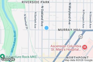 Map image of the property - 1823 E Bradford Ave