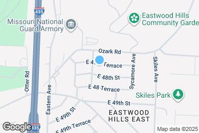 Map image of the property - 7709 E 47th Terrace