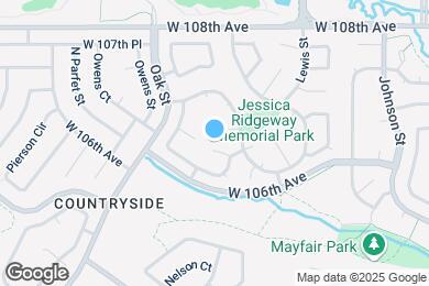 Map image of the property - 10553 W 106th Ct