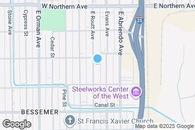 Map image of the property - 1516 E Routt Ave