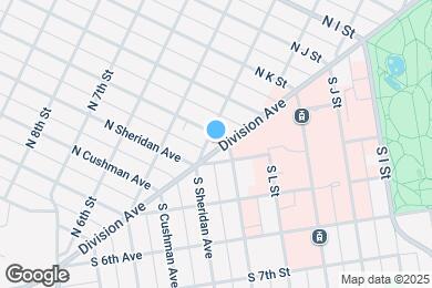 Map image of the property - 1303 Division Ave