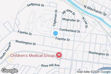 Map image of the property - 523 Fayette St