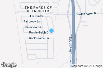 Map image of the property - 213 Prairie Gulch Dr