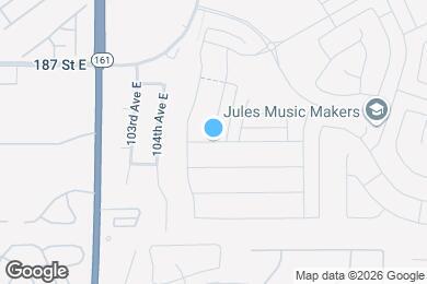 Map image of the property - 19110 105th Ave Ct E