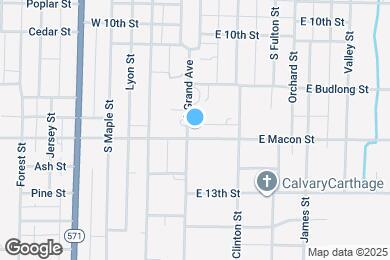 Map image of the property - 1180 Grand Ave