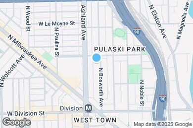 Map image of the property - 1346 N Bosworth Ave