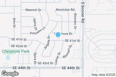 Map image of the property - 4821 SE 41st St