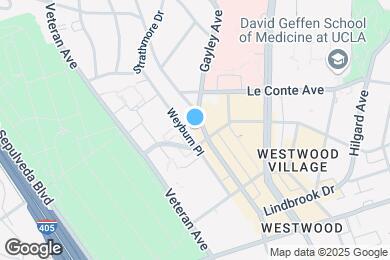Map image of the property - 945 Gayley Ave