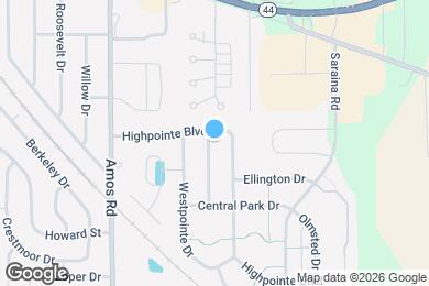 Map image of the property - 614 Eastpointe Dr