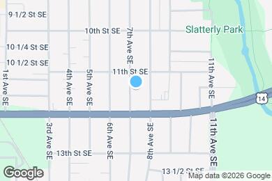 Map image of the property - 1126 7th Ave SE