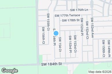 Map image of the property - 18015 SW 154th Pl
