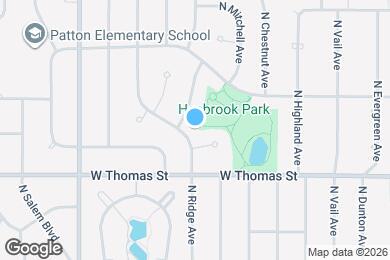 Map image of the property - 1513 N Ridge Ave
