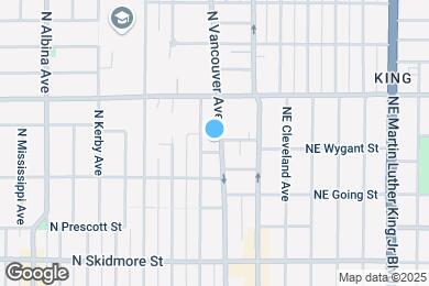 Map image of the property - 4815 N Vancouver Ave