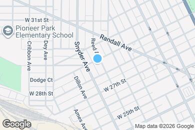 Map image of the property - 2816 Reed Ave