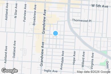 Map image of the property - 1393 W 3rd Ave