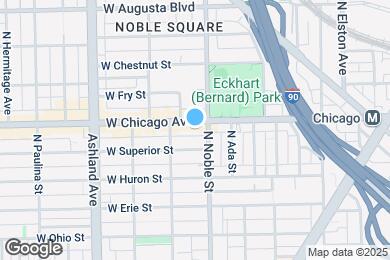 Map image of the property - 1411 W Chicago Ave