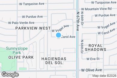 Map image of the property - 6815 W Carol Ave