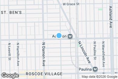 Map image of the property - 1903 W Addison St