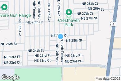 Map image of the property - 2517 NE 12th Terrace